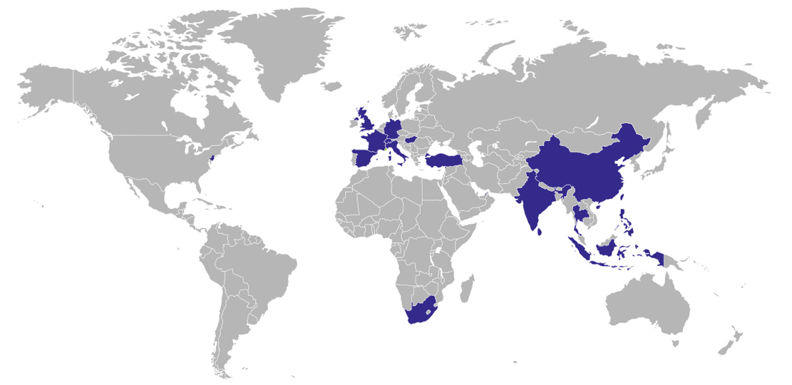 Carte de l'implantation des réalisations Osmose06